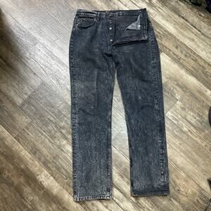 Vintage Levis 550 Jeans Men's Size 34x32 Dark Relaxed Fit Made in USA Fades